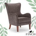 Wingback Chair Espresso Brown D499182