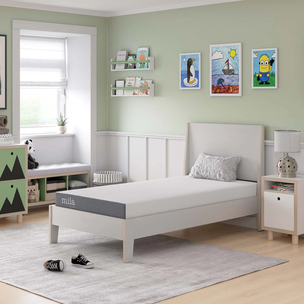 Twin Foam Mattress Set of 2 Q154469