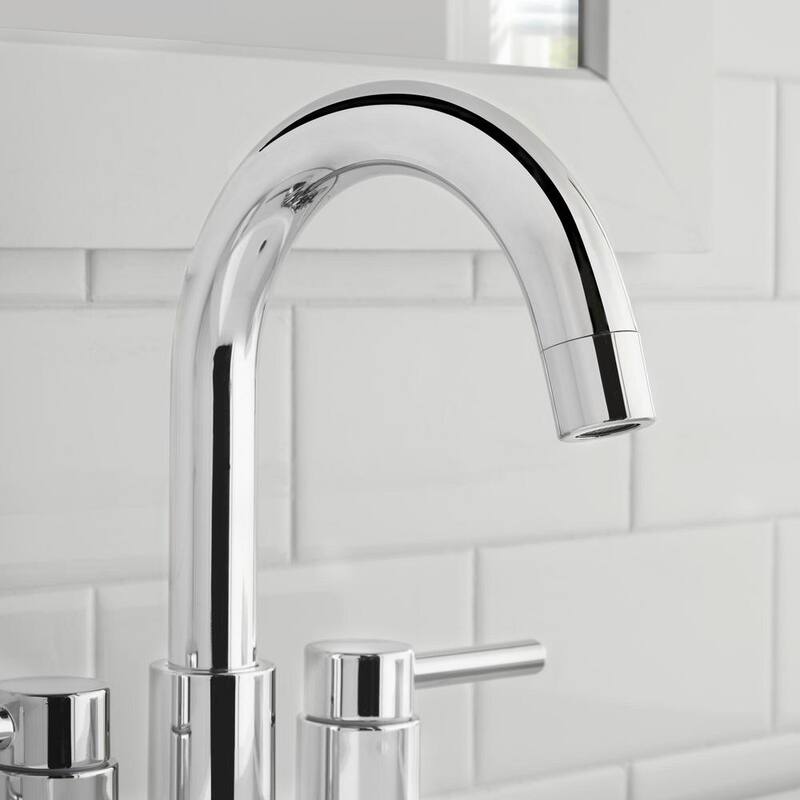 4 in. Centerset Double Handle High-Arc Chrome Bathroom Faucet S99131