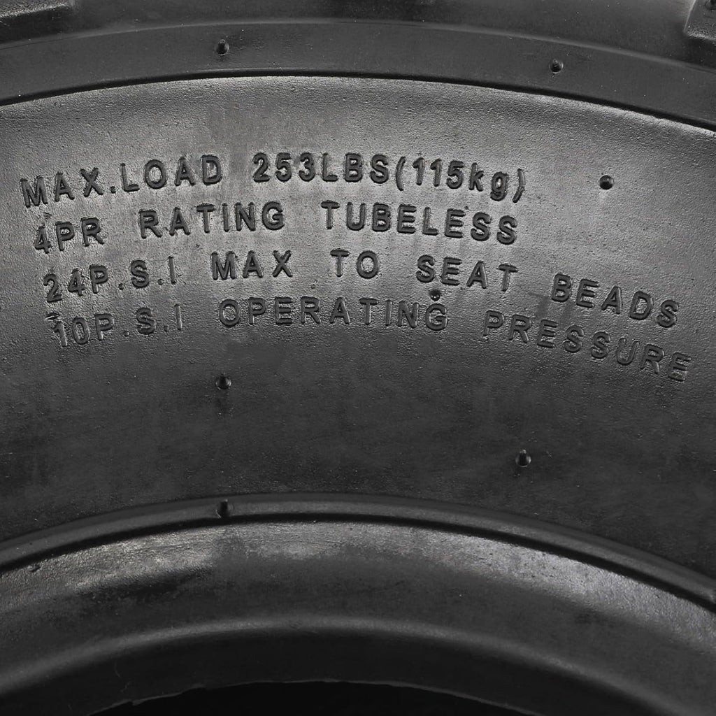 19x7-8 Front & 18x9.50-8 Rear Tubeless Tires M3077