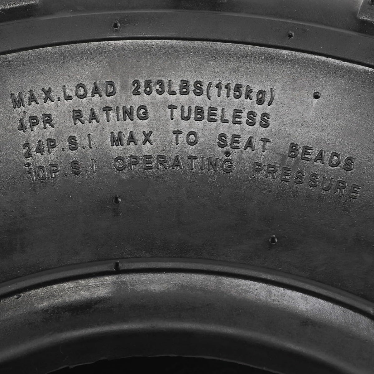 19x7-8 Front & 18x9.50-8 Rear Tubeless Tires M3077