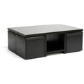 Modern Table and Stool Set with Hidden Storage H7755