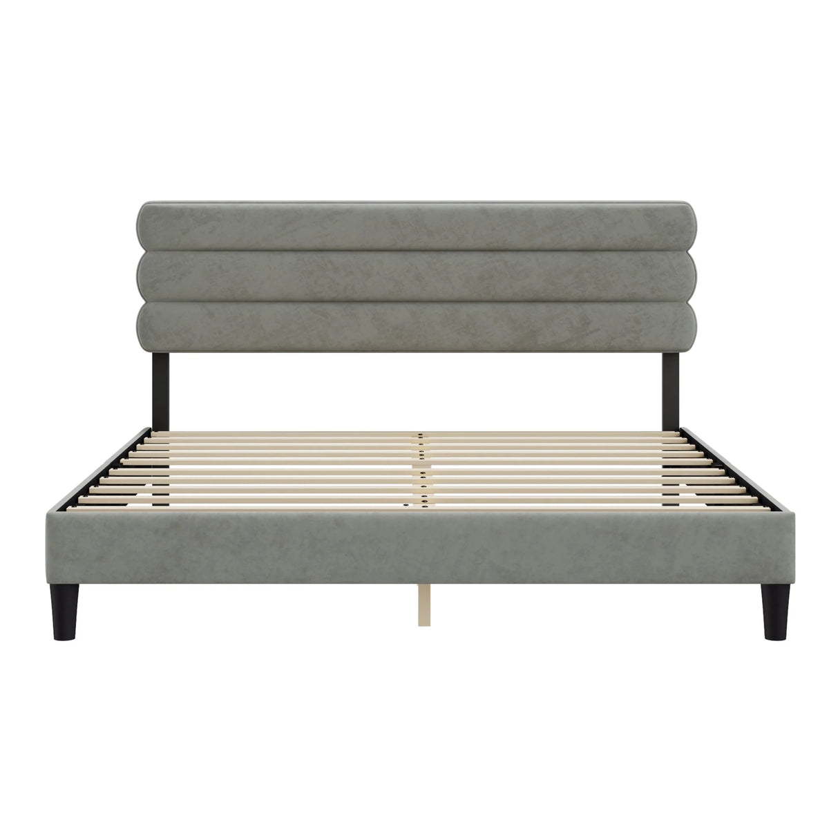 King Size Bed Frame Light Gray Z4239