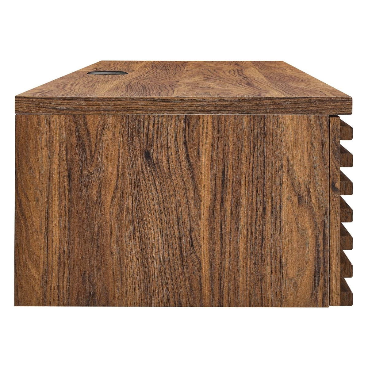 Wall Mount Wood Office Desk in Walnut Q70635