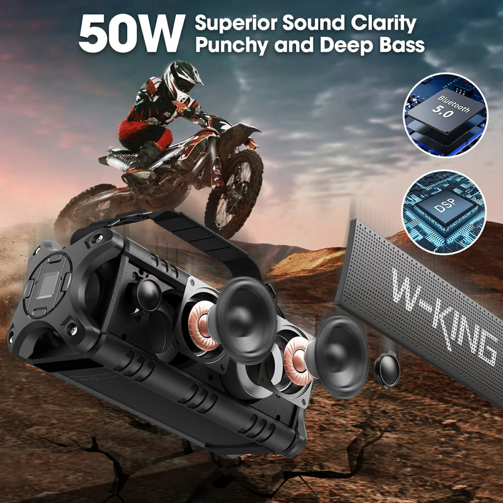 50W IPX6 Waterproof Portable Wireless Bluetooth Speaker N9168