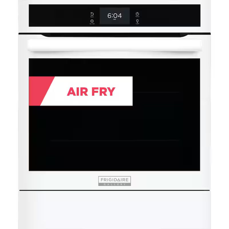 24 in. White Single Electric Wall Oven with Air Fry E382684
