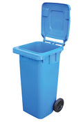 32 Gal. Blue Polyethylene Trash Can P2525
