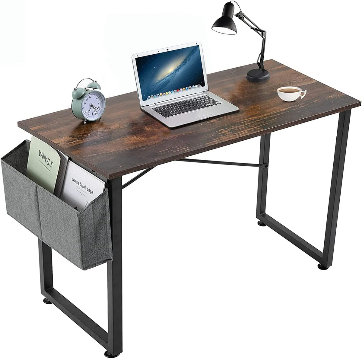 Brown 32inch Computer Desk with Storage Bag Q35353