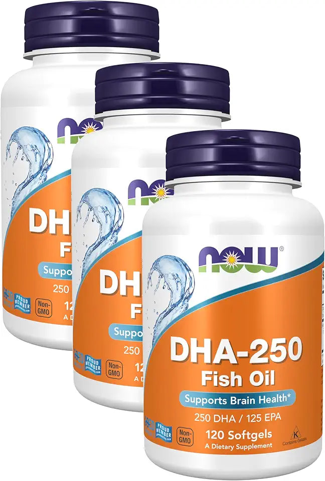 DHA-250 with 125 EPA 120 Softgels Pack of 3 T9779