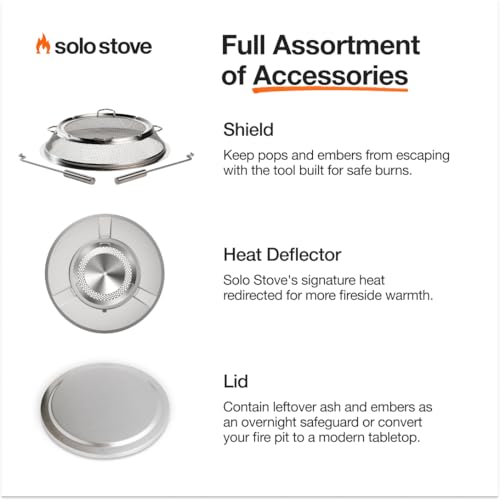 Bronze 19.5 Inch Stainless Steel Smokeless Fire Pit with Stand and Removable Ash Pan U624