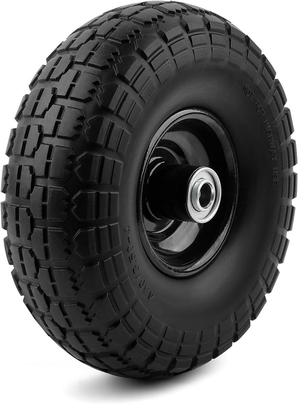 10" Flat-Free Black Replacement Tires 4 Pack H7780