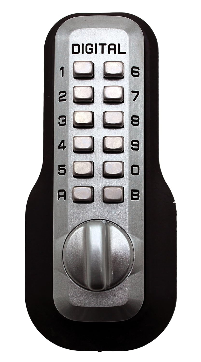 Mechanical Keyless Entry Deadbolt Door Lock Satin Nickel Finish M363307