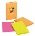 Super Sticky Notes 4" x 6" Lined 3 pack T9417