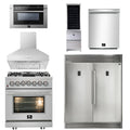 30 Dual Fuel Range, 30 Range Hood, 60 Refrigerator, Dishwasher, Microwave Drawer, Wine Cooler F682