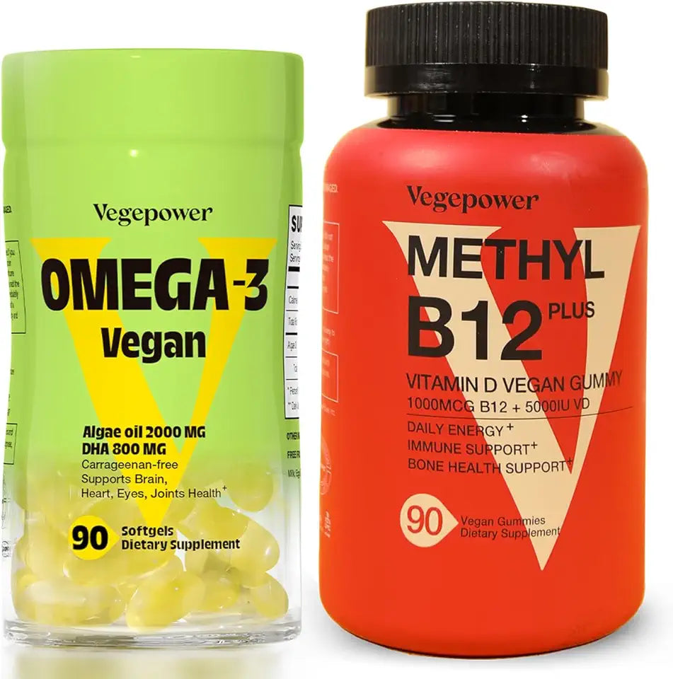 Vegan Omega-3 Vitamin B12 Gummy 90 Count B8536