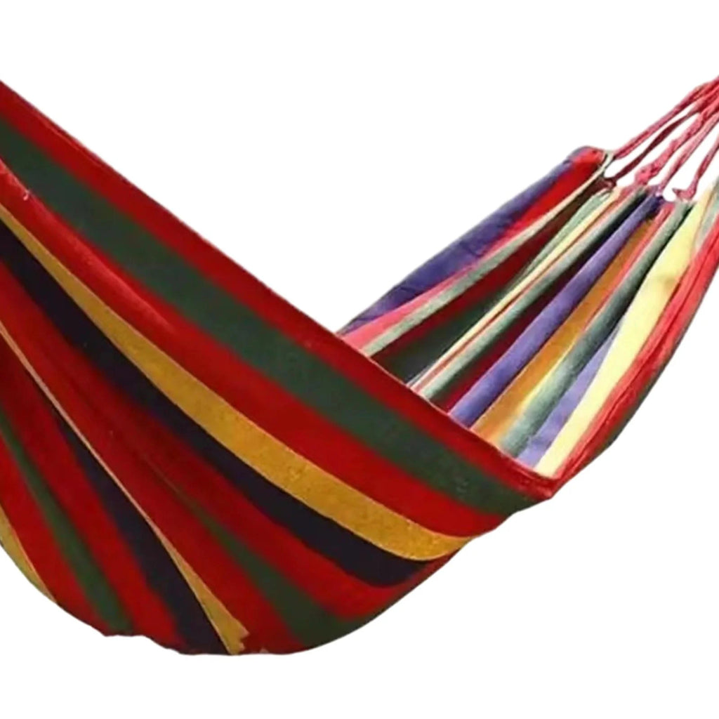 Red Canvas Camping Hammock 190x150cm U358047