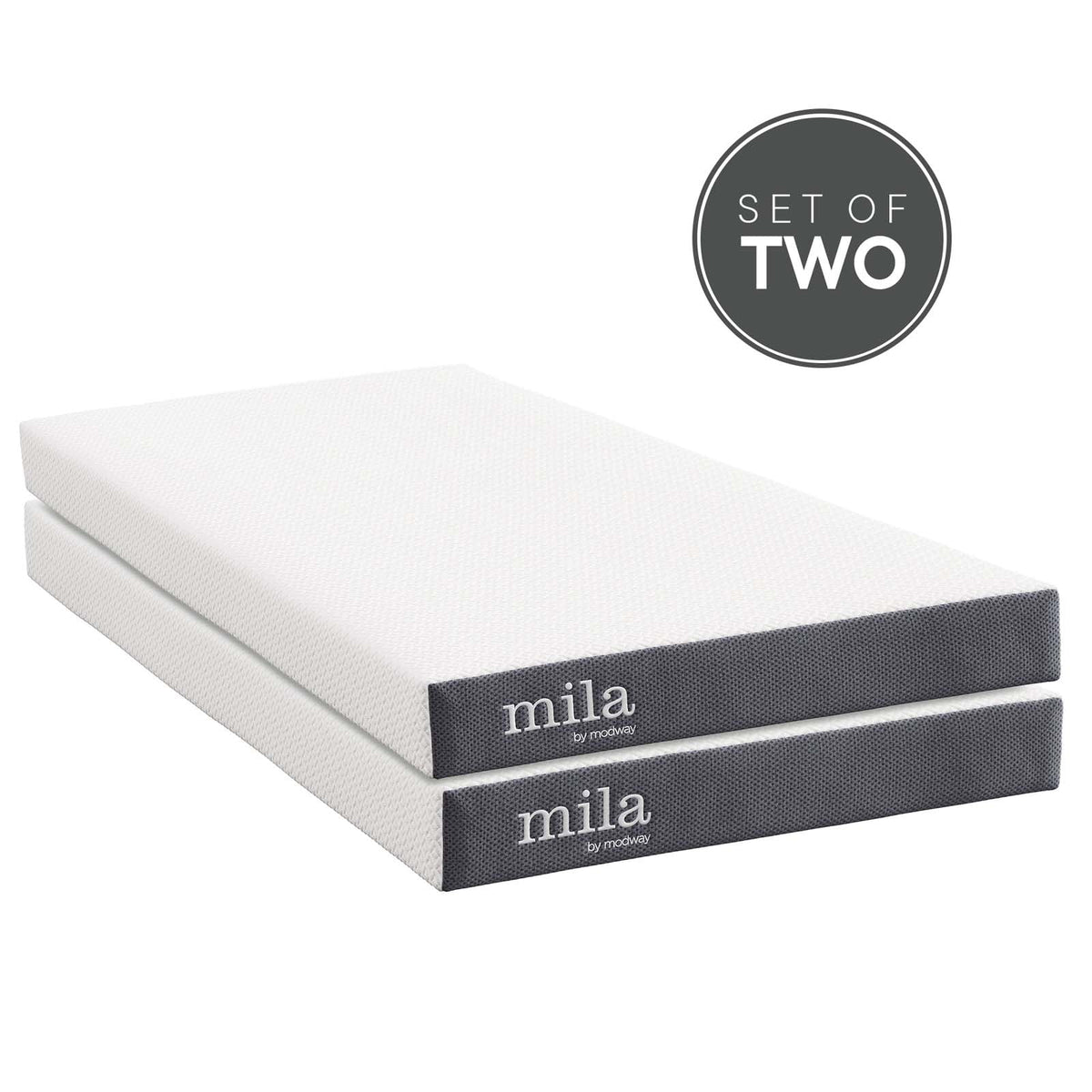 Twin Foam Mattress Set of 2 Q154469