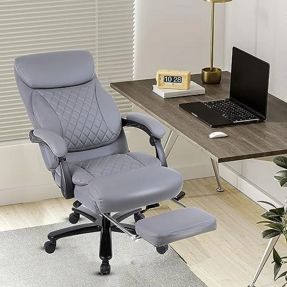 160° Reclining Oversized Ergonomic Office Chair with Footrest U740