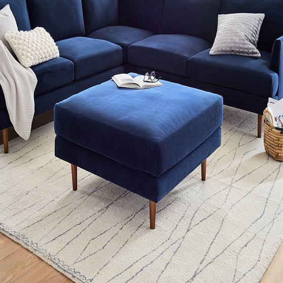 Pearl Gray Ottoman K1791
