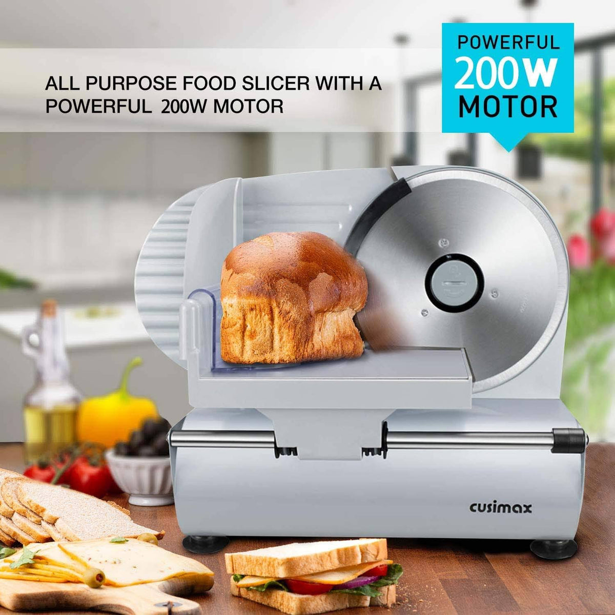 Silver Electric Meat Slicer S8525