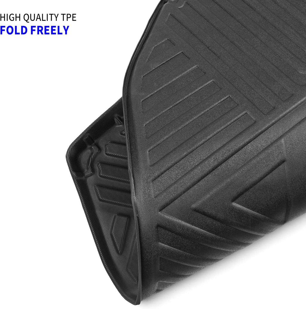 Rear Trunk Mat Cargo Liner TPE All-Weather Pack of 2 I760