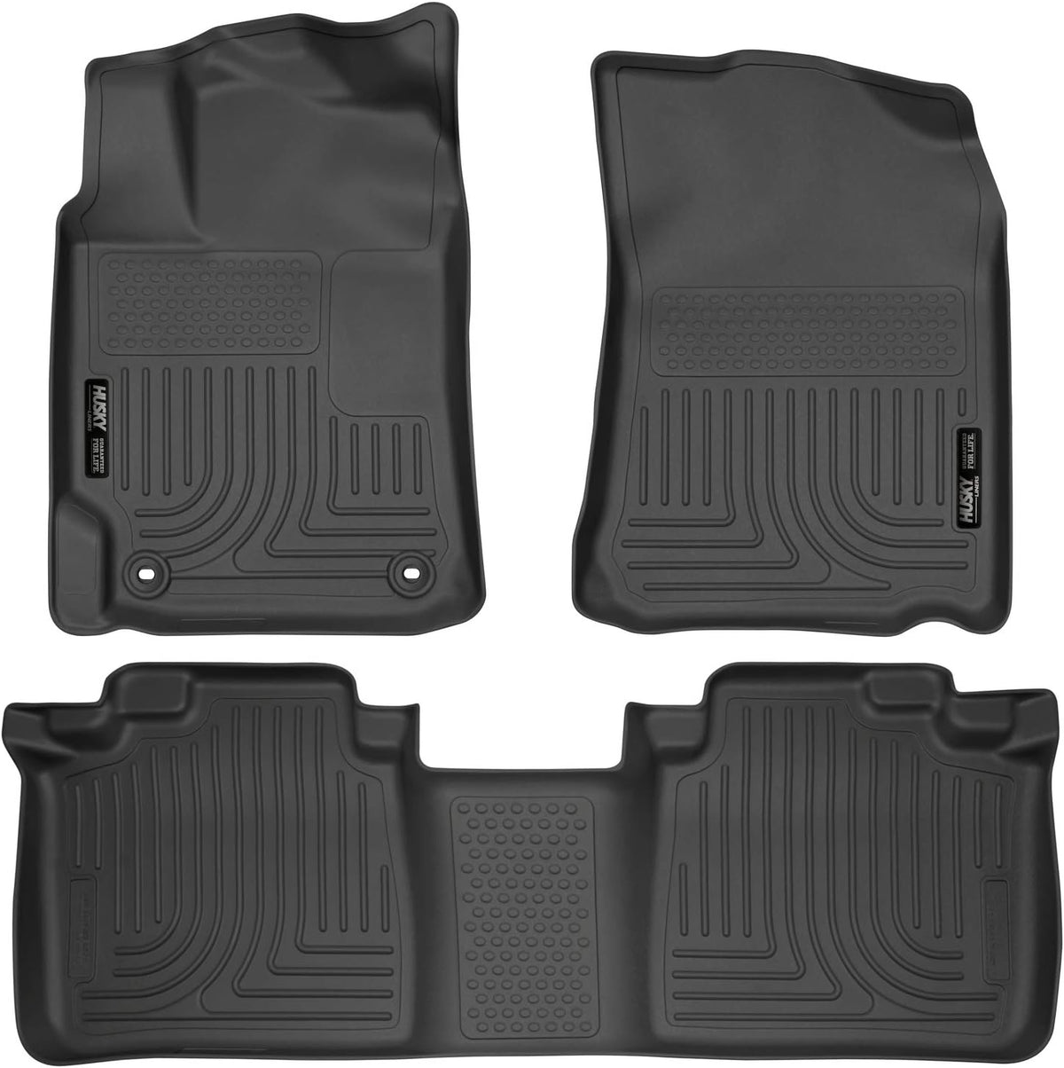 Black Front & 2nd Seat Floor Liners 3 Pcs Q48607