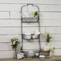 Black Metal Triple Wall Basket I94053