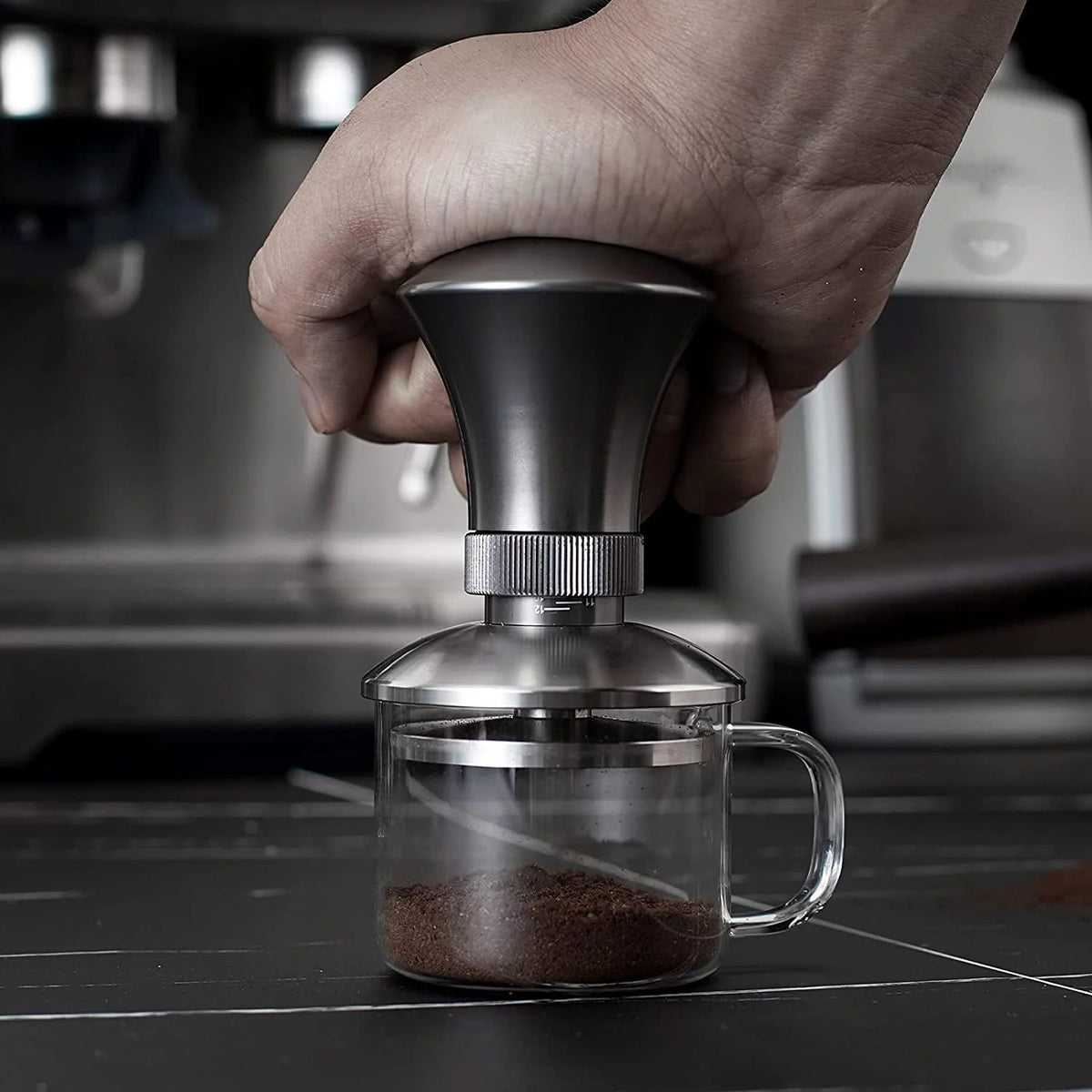 58mm Stainless Steel Flat Base Coffee Tamper E64660