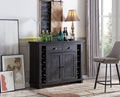 White Bar Cabinet with Stem Glass Placement B358584