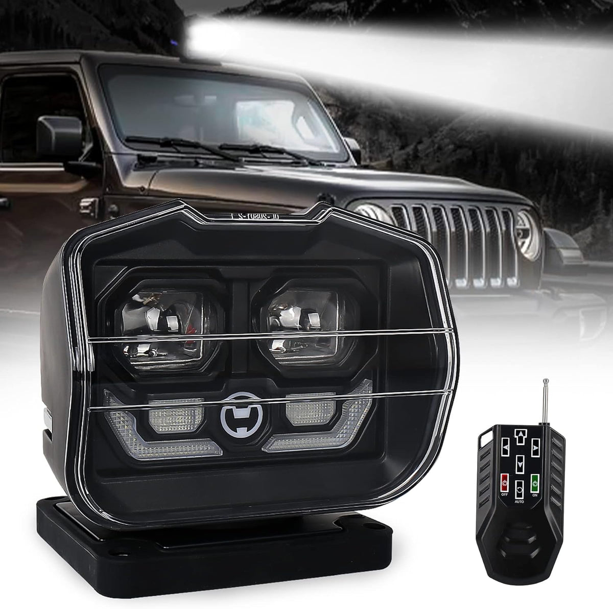 60W LED Searchlight with Magnetic Base and Permanent Mount Z28042