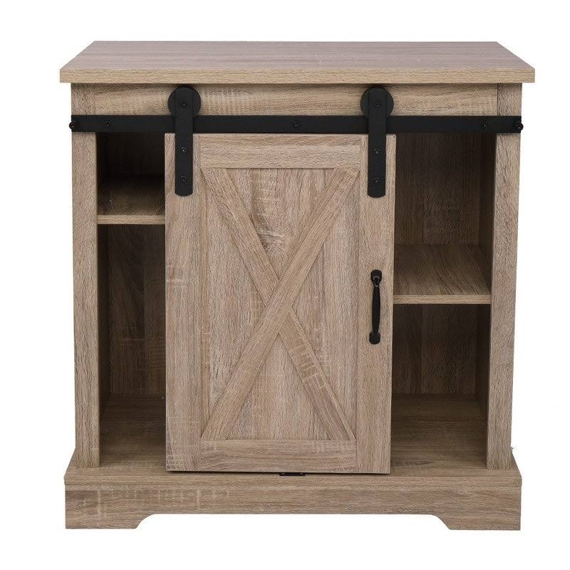White Oak Wood TV Stand Cabinet R70730