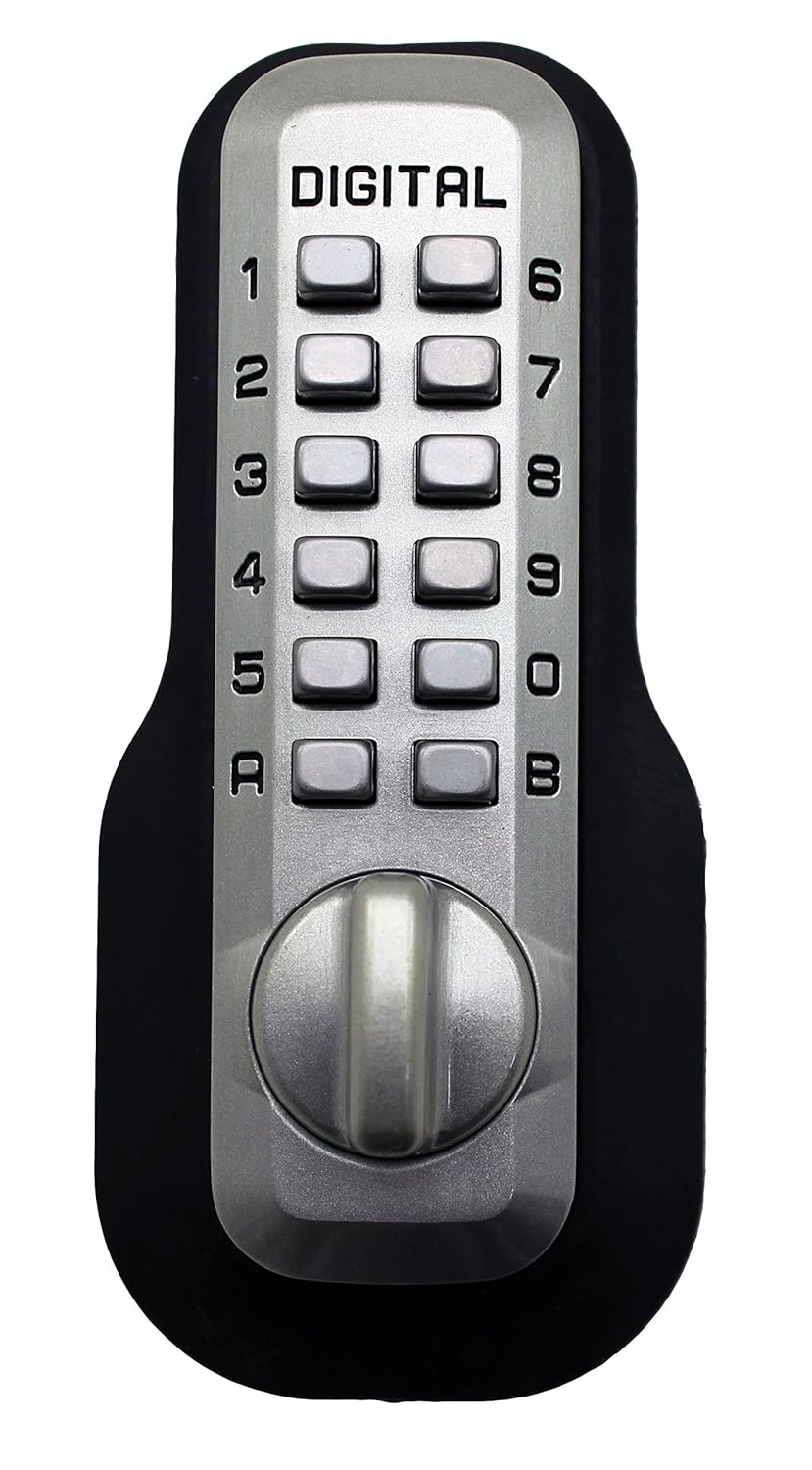 Mechanical Keyless Entry Deadbolt Door Lock Satin Nickel Finish M363307