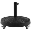 Black Umbrella Base Stand with Wheels Q428897