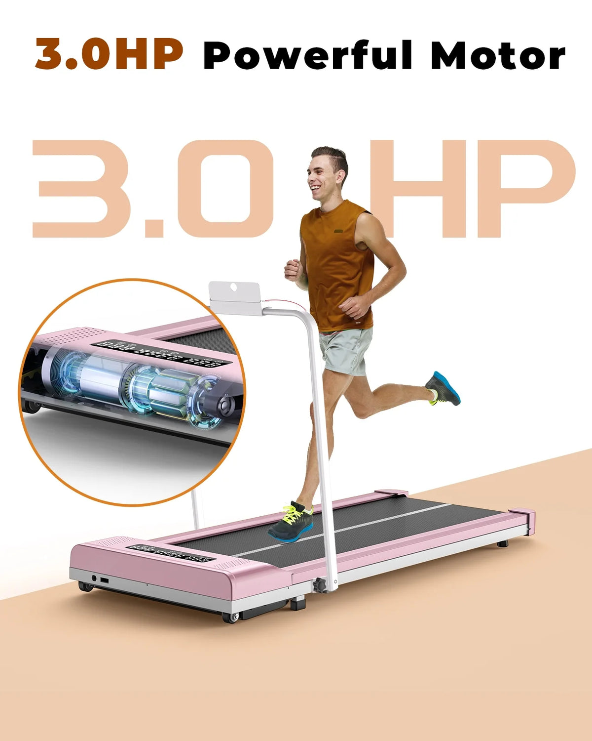 Foldable Treadmill with Bluetooth Speaker B9738