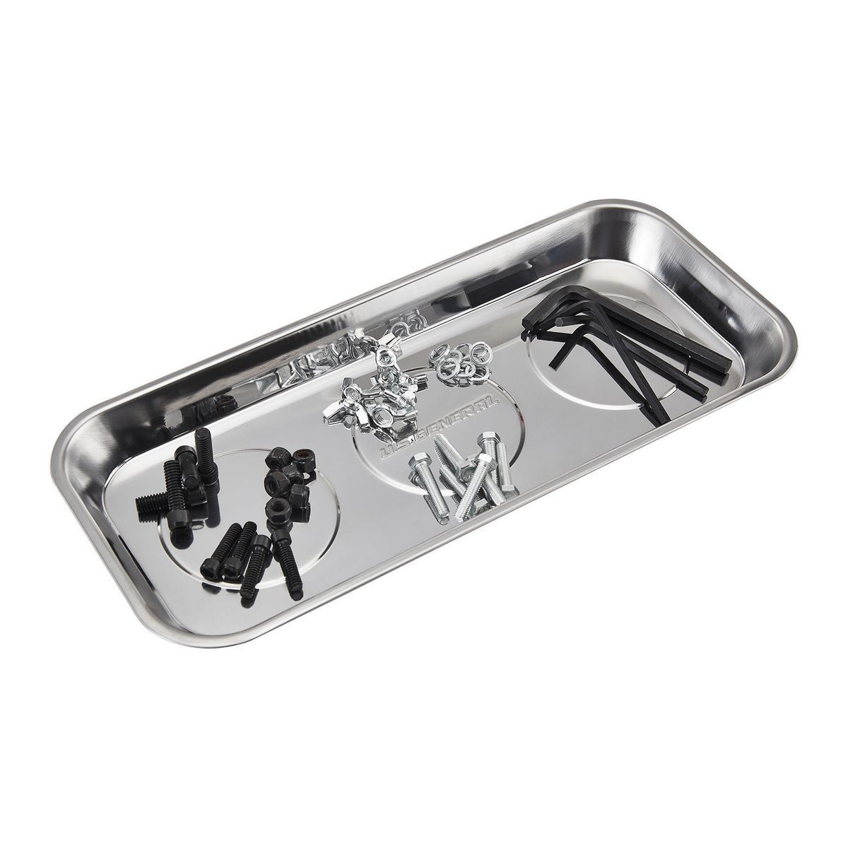 14-1/8 in. x 6-1/4 in. Magnetic Stainless Steel Parts Tray Z2315