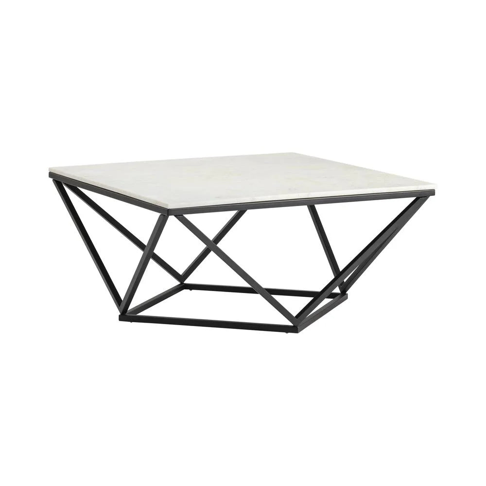 White Marble Cocktail Table Z6325