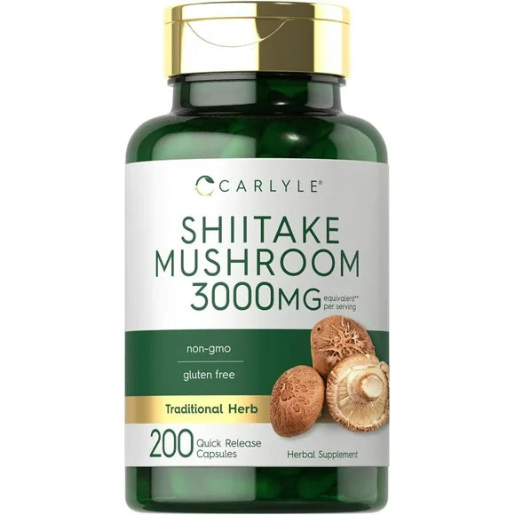 Shiitake Mushroom Extract 3000mg 200 Capsules J765511