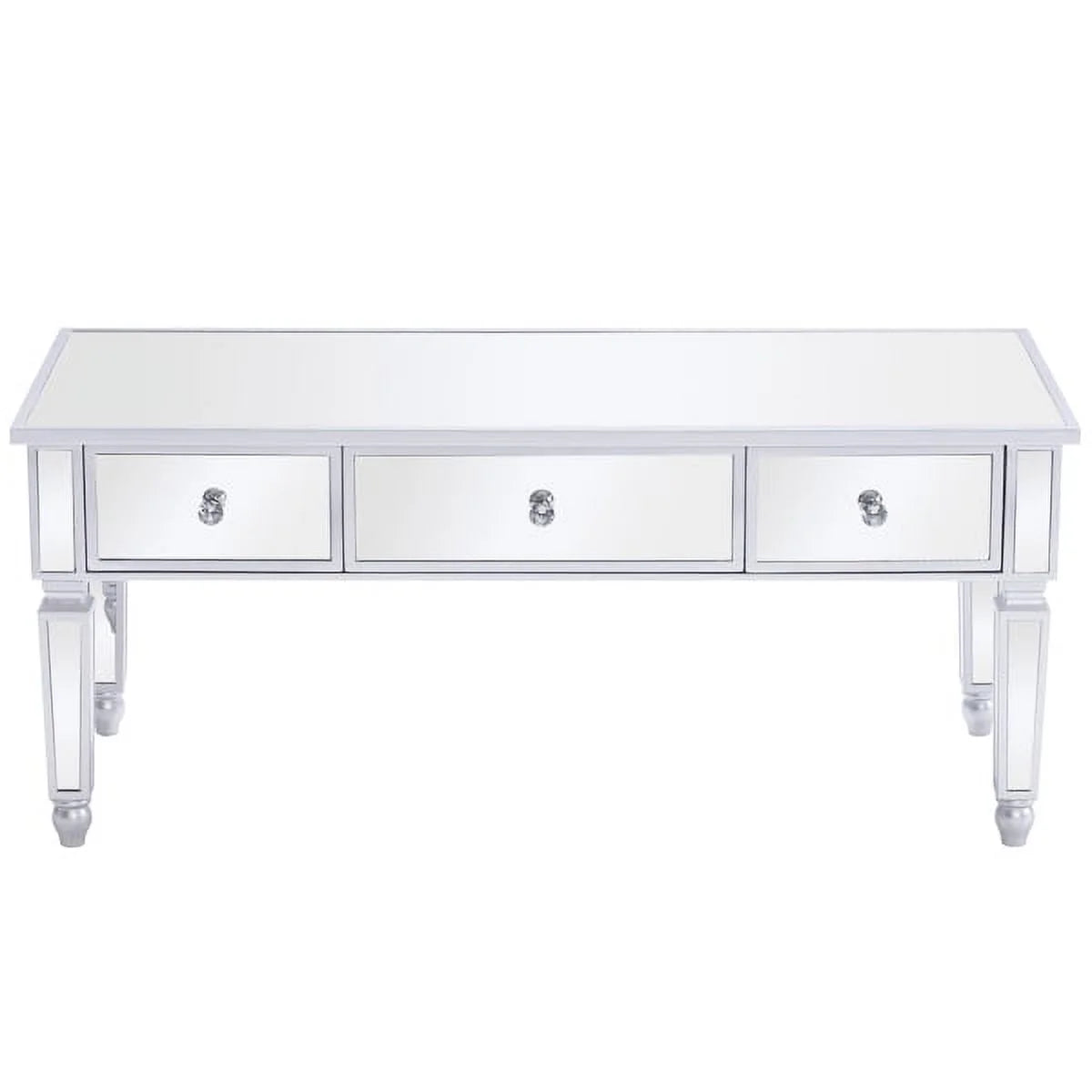 Mirrored Coffee Table with 3 Drawers L31975