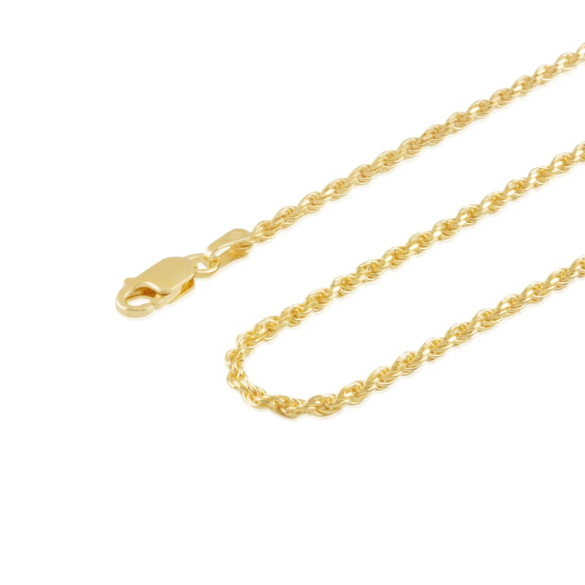 18 Inches Gold Plated Rope Chain Necklace S530327