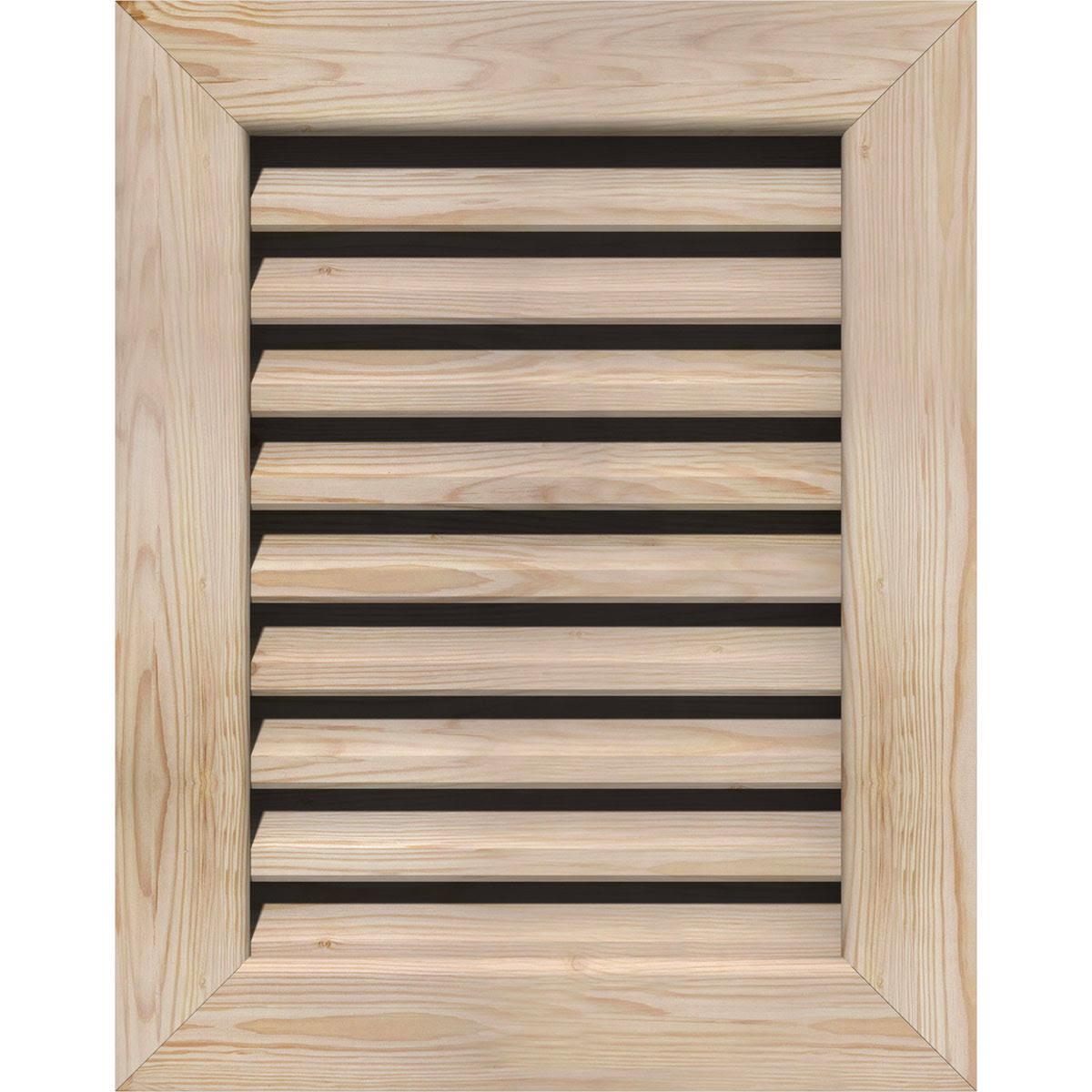 22-in W x 22-in H Vertical Gable Vent Unfinished Smooth Pine I842
