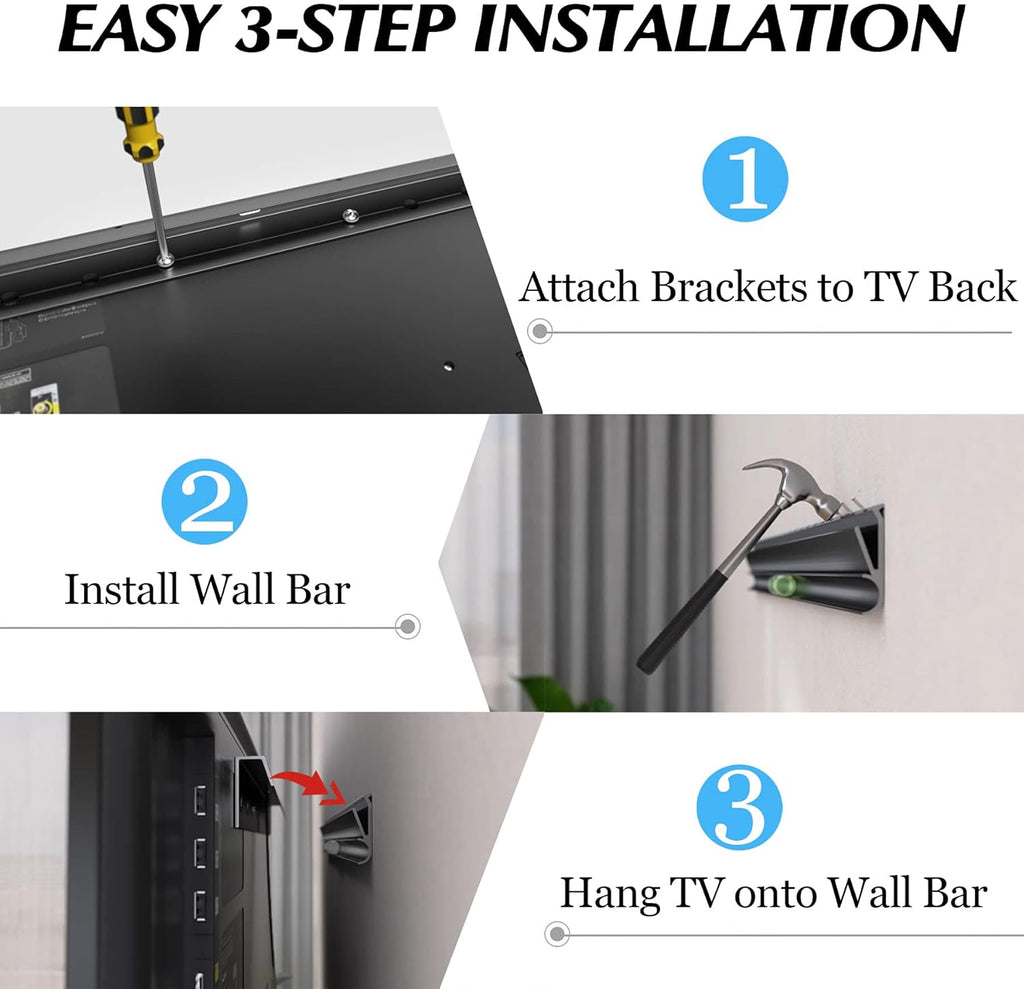 TV Wall Mount, 32-75 inch, VESA 100x100 to 600x400 R2497