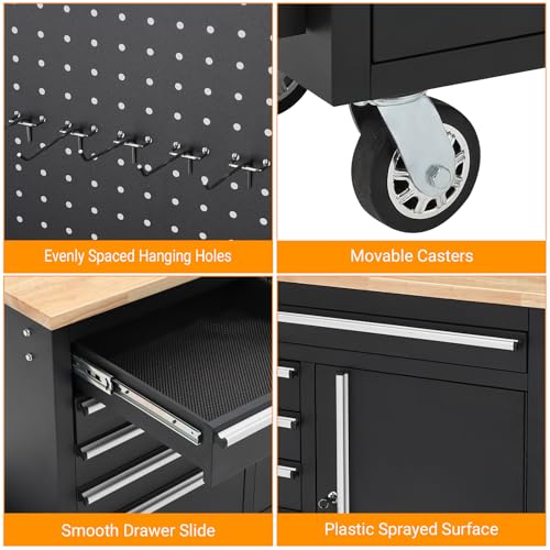 61inch Rolling Tool Chest with 10 Drawers U4039