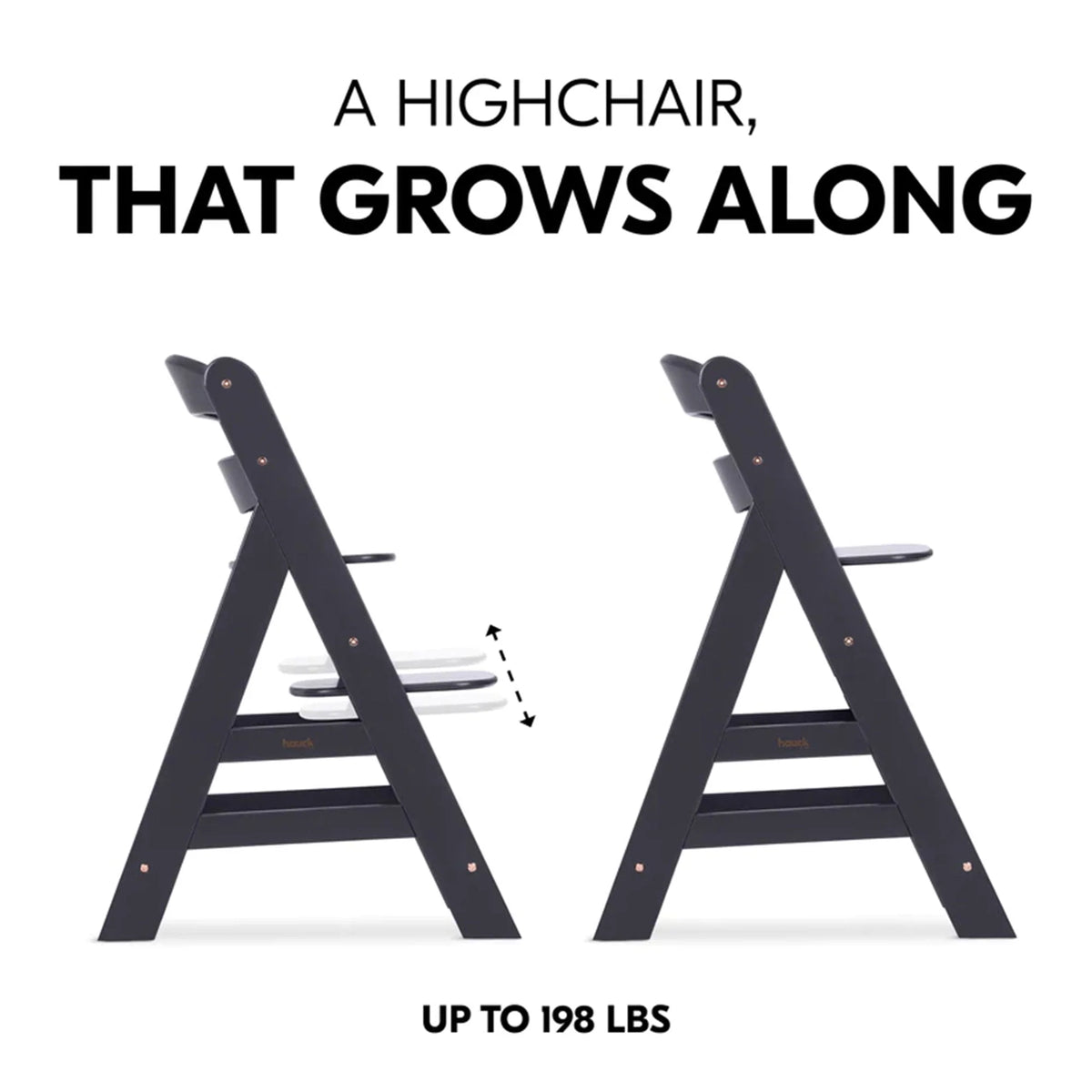 Adjustable Wooden Highchair H755822