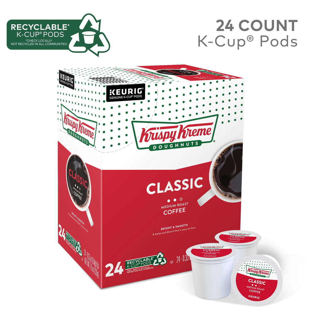 Medium Roast Coffee K-Cup Pods 24 Count C785614