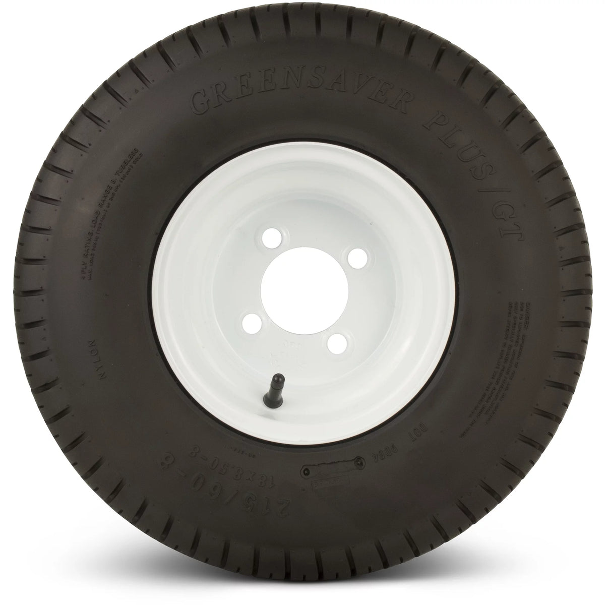 Golf Cart Tire and Wheel 4 Lug White Wheel N307598