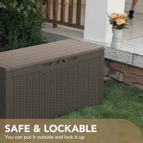 100 Gallon Waterproof Resin Deck Box P17773