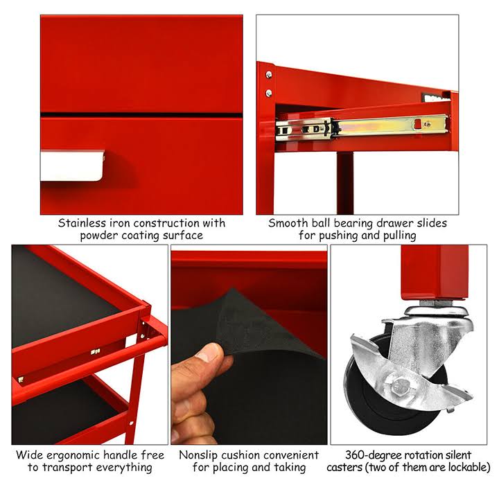 Rolling Tool Cart with Drawer S32568
