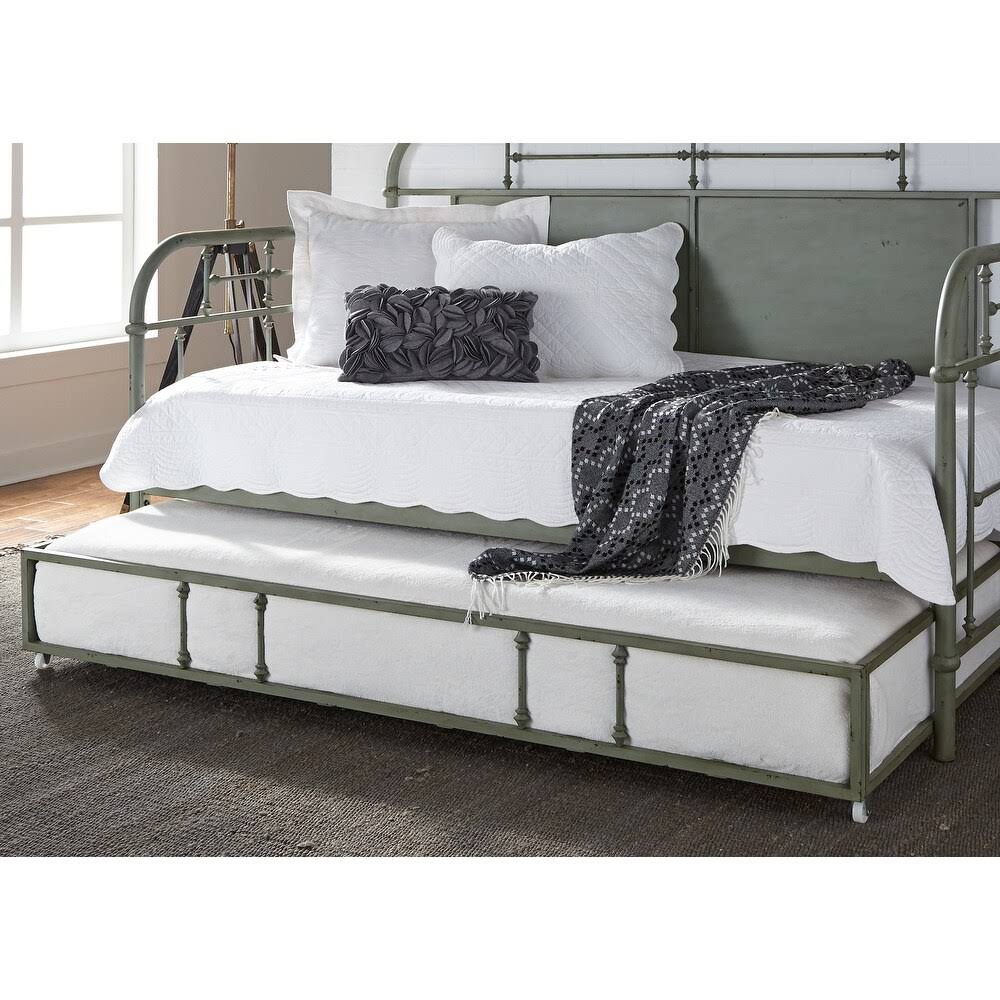 Green Twin Metal Trundle F9625