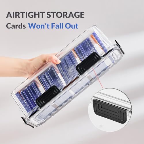 2 Pack Trading Card Storage Box with 5 Dividers W7653