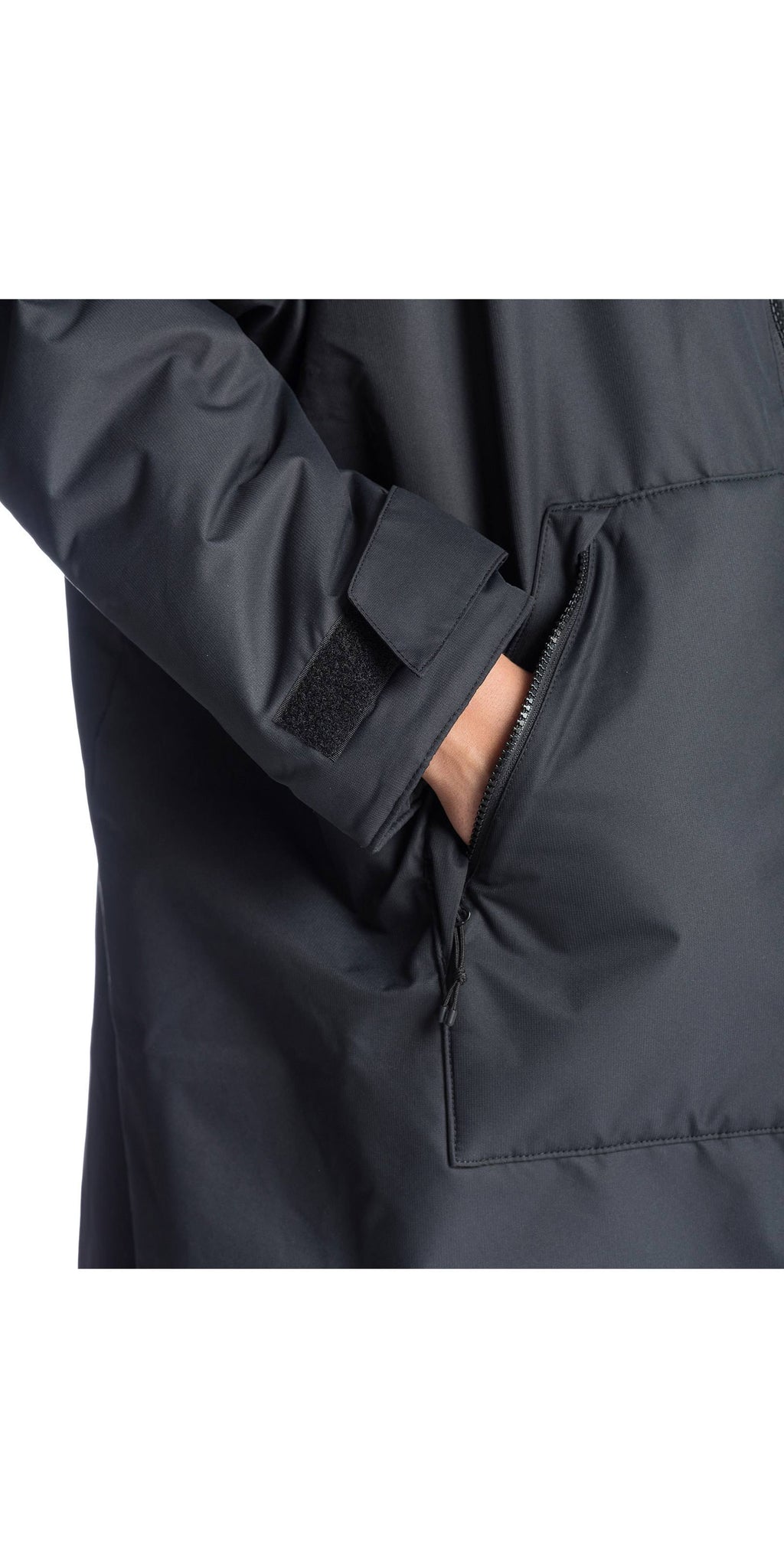 Black Winter Surf Poncho R70591